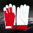 thumbnail image 2 of Welding Gloves Leather Wear Resistant Protective Glove Heat Insulation Comfortable, 2 of 6