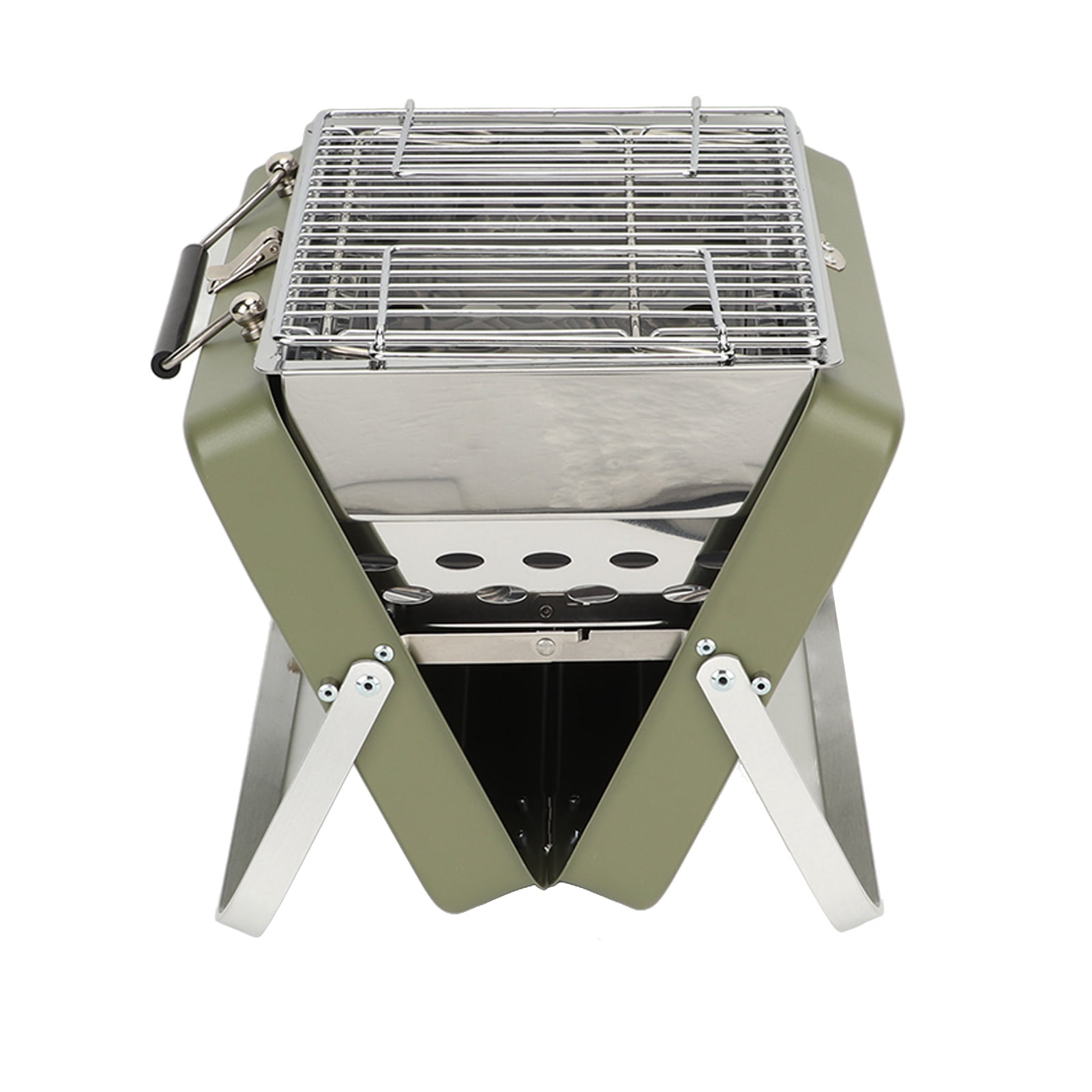 Portable Charcoal BBQ Grill Folding Notebook Grill Convenient Outdoor Cooking Picnic