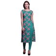 thumbnail image 1 of Bimba Sleeveless Printed Summer Kurti Straight Tunic DressesForWomen, 1 of 6