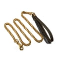 thumbnail image 3 of Ruiboury Adjustable And Flexible Dog Leashes With Leather Handle For Easy Control Black 60cm, 3 of 6