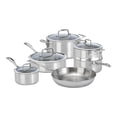 thumbnail image 1 of ZWILLING Vista Clad 10 Piece 18/10 Stainless Steel Cookware Set, 1 of 10