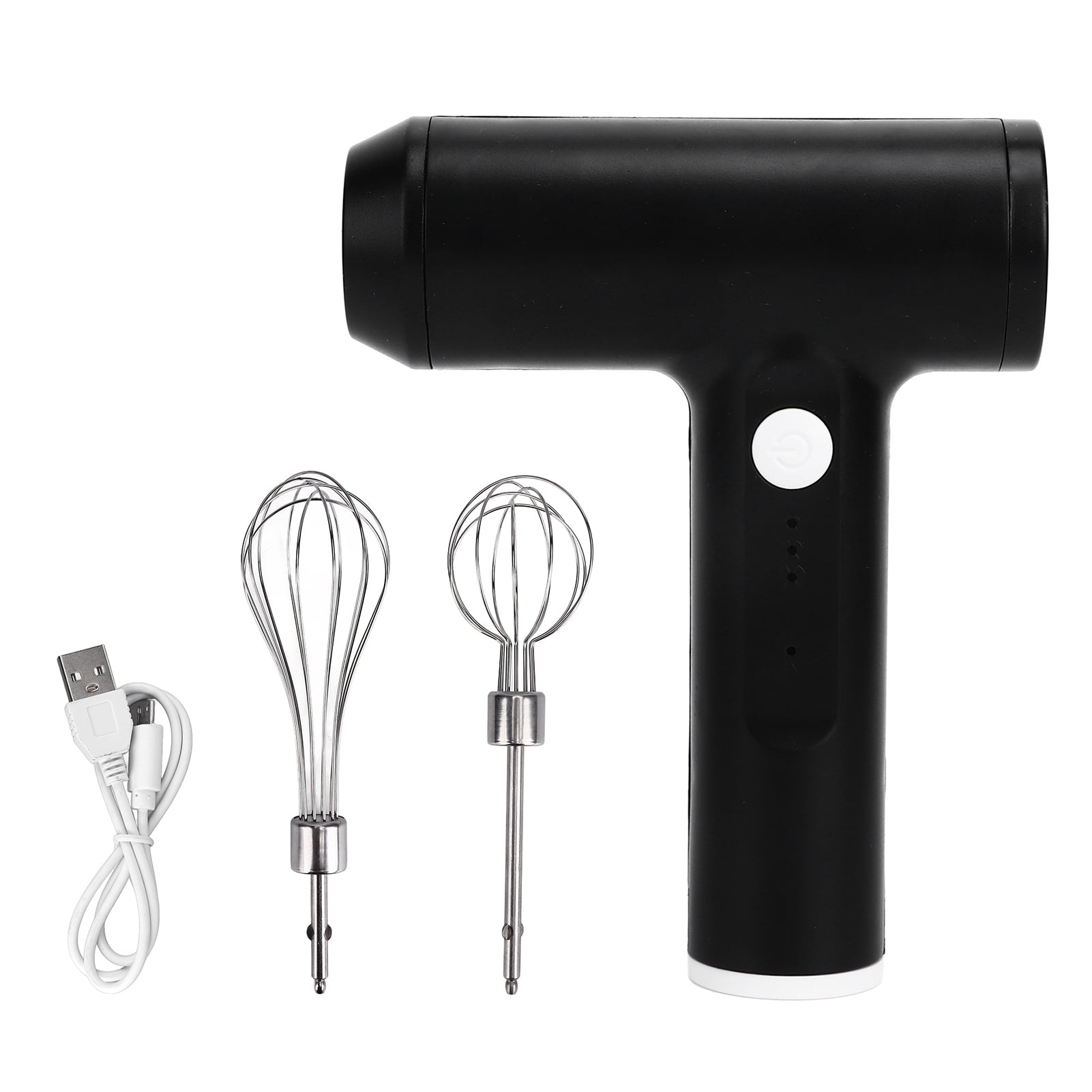 Electric Hand Mixer, Fast Stirring Cordless Hand Mixer Wireless Charging Curved Edges For Kitchen For Cake Baking Grey