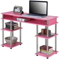 thumbnail image 3 of Convenience Concepts Designs2Go Bureau d'Étudiant Sans Outils, Fini Bois Rose, 3 of 3