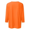 thumbnail image 5 of Dadaria T-Shirt pour Femmes T-Shirt Orange Hauts T-Shirt à Manches 3/4 Col Ras du Cou T-Shirt Grande Taille Tee d'Été Attrape-Rêves Chandail Blouses m, 5 of 5