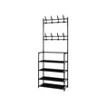 thumbnail image 2 of Clearance pimelu Floor-standing Shoe Rack Coat Rack Integrated Door Multi Layer Space Saving Simples Home Dormitory Rental Room Storage Shoe Cabinet Canada Day, 2 of 8