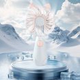 thumbnail image 4 of Cute Cat-Shaped Handheld Fan, USB Rechargeable Mini Fan, 3-Speed Portable Fan for Kids & Students, 4 of 6