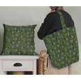 thumbnail image 5 of Soimoi Green Modal Satin Fabric Life Begins After Coffee Text Print Sewing Fabric Yard 42 Inch Wide, 5 of 5