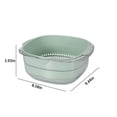 thumbnail image 3 of Dvkptbk Multi Functional Basket New Fruit Cleaning Bowl with Strainer Container Kitchen Sink Food Catcher Drainer Fruit Rinser Vegetable Washing Filter Bowl Drain Basket Home Essentials, 3 of 7