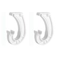 thumbnail image 1 of Harpily 2Pcs Hanging Closet Rod Support Closet Shelf Rod Holder Sturdy J Shaped Closet Brackets for Hanging Clothes Cabinets Storage and Curtain One Size Multi-Color, 1 of 9