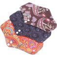 thumbnail image 4 of MasteelfCA 3 Pcs Serviettes Menstruelles Réutilisables Serviettes Féminines en Coton Serviettes Hygiéniques Lavables, 4 of 7