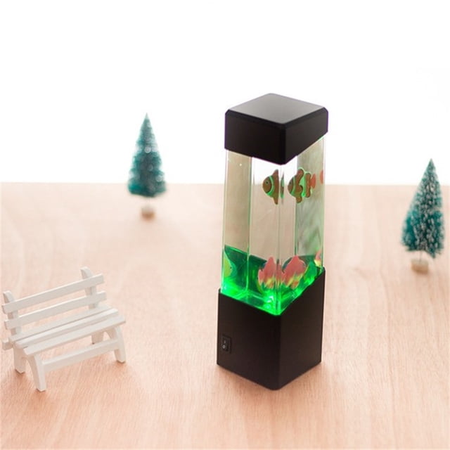 Up to 65% off Jellyfish Volcano Lamp Aquarium Light LED Lights Night Table Light 4 Types