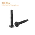 thumbnail image 3 of Unique Bargains Phillips Head Self Tapping Screws, 100pcs #10x1-1/4' Sheet Metal Screw, 3 of 4