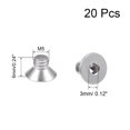 thumbnail image 2 of Unique Bargains Vis de Machine à Tête Plate M5x6mm Vis Hexagonale Intérieure Boulons de Fixation en Acier Inoxydable 304 20 Pcs, 2 of 3
