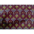 thumbnail image 4 of oneOone Tissu Popeline de Coton Imprimé Ikat Tourbillon & Paisley BTY 42 Pouces de Large, 4 of 4