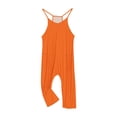 thumbnail image 3 of Full Length Pants Overalls, Girls Casual Jumpsuits Sleeveless Summer Rompers Long Pants With Pockets For 5-14 Years, 3 of 6