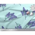 thumbnail image 2 of Soimoi Modal Satin Fabric Lavender Flower Printed Fabric 1 Yard 42 Inch Wide, 2 of 3