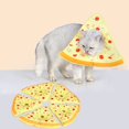 thumbnail image 1 of CBFFDC Pet Cone Collar for Surgery Recovery Adjustable Drawstring Pet Collar Pizza Cartoon Cute Design Soft Fabric Post Surgery Collar, 1 of 6