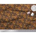 thumbnail image 2 of Soimoi Red polyester Crepe Fabric Tiger & Giraffe Animal Skin Printed Fabric 1 Yard 52 Inch Wide, 2 of 3