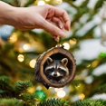 thumbnail image 4 of Boovnll Christmas Tree Decorations, Christmas Animalss Ornaments Owls Raccoons Christmas Decorations Christmas Tree Pendants 2D Flat Printing Acrylic Small Pendants, Christmas Decorations, 4 of 5