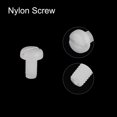 thumbnail image 4 of Unique Bargains Nylon Machine Screws, M3x6mm Slotted Pan Head Fasteners Bolts, White 50Pack, 4 of 4