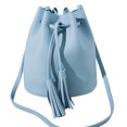 thumbnail image 1 of Bucket Bag Fashion Drawstring Tassel Vintage Crossbody Bag Shoulder Purse, 1 of 7