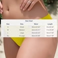 thumbnail image 3 of Warop Women's Solid Color Swim Briefs with Heart-Shaped Cut-Out, Triangle Design for Beach and Pool Wear, 3 of 4