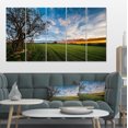thumbnail image 1 of Green Pasrate under Blue Sky - Impression sur Toile Paysage Extra Grand, 1 of 4