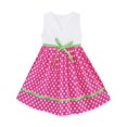 thumbnail image 5 of Robe Fille Rose à Pois Fleur Brodée Robe d'Été Vêtements Enfants 3 Ans, 5 of 5