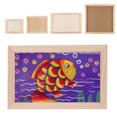 thumbnail image 3 of Unfinished Wood Frame - Wooden Picture Frame, Picture Frame, for Desk 18x14cm, 3 of 8