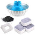 thumbnail image 3 of Easy Operated Water Fountain Replacement, 1Pcs Foam Filters 4Pcs Premium Cotton Easy To Store Fountain Filters, Bathroom For Home, 3 of 7