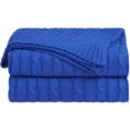 thumbnail image 1 of Unique Bargains Cotton Blanket Decorative Cable Knitted Throw Soft Knit Blankets, 1 of 10