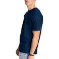 thumbnail image 3 of Hanes Mens Beefy T-Shirt 2-Pack, S, Navy, 3 of 5