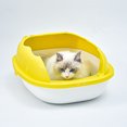 thumbnail image 4 of CBFFDC Cat Litter Case Semi Enclosed Large Space Pet Litter Toilet Tray with Litter Shovel Litter Box, 4 of 7