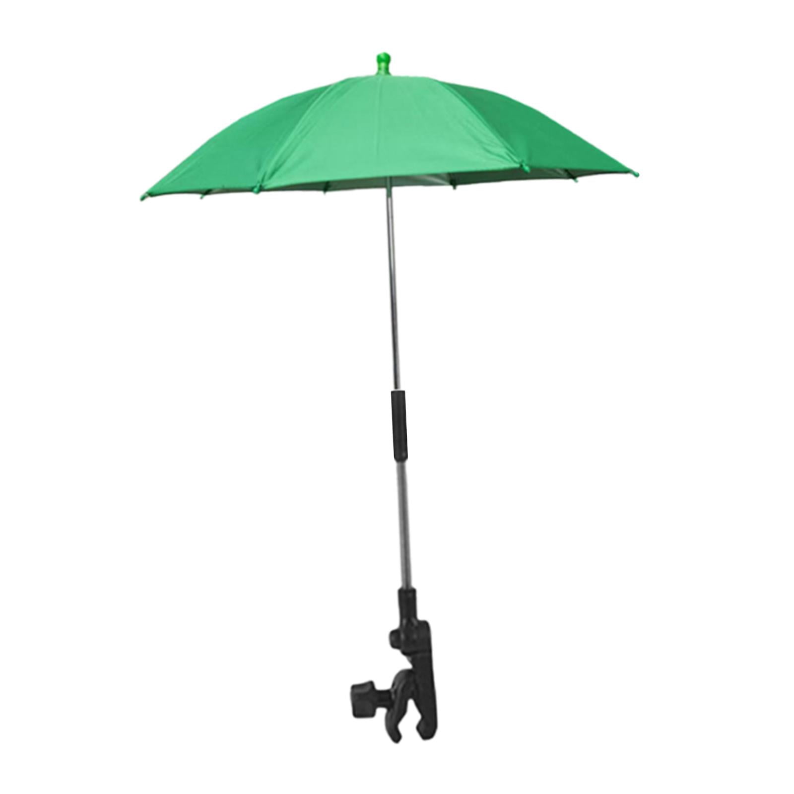S SERENABLE Parasol de Chaise de Plage Polyvalent pour Poussette, Parasol pour Patio Extérieur et Jardin, Vert