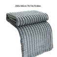 thumbnail image 3 of Grey 79X71 Inch Flannel Blanket, Soft & Warm, Solid Color, For Sofa & Bed, All-Season Use, Machine Washable, 3 of 6