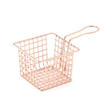 Panier de Friteuse en Fer avec Poignée, Passoire pour Friture de Copeaux de Cuisine Outil de Cuisson pour Maison Cuisine Restaurant Commercial