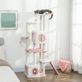thumbnail image 2 of PawHut 65 Inch Cat Tree, Multi-Level Cat Tower with Condos, Perch, White, 2 of 10