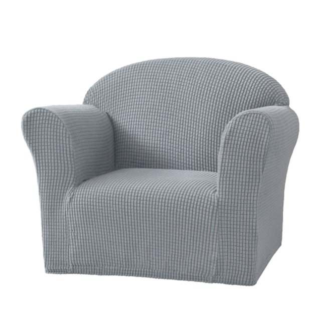 Ruiboury Stretch Chair Slipcovers Made With Polyester Full Protection Soft And Breathable Kids Sofa Cover light grey
