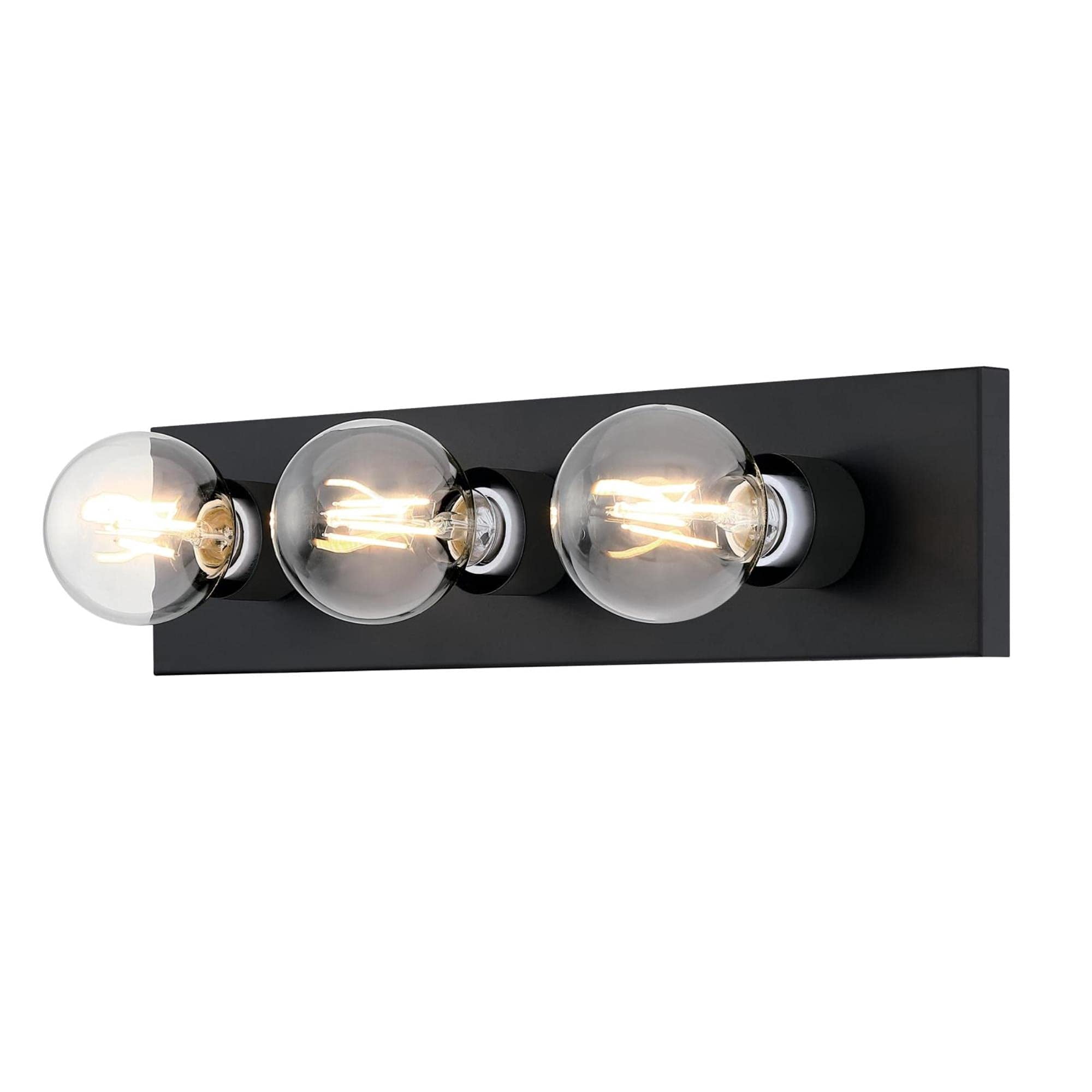 Westinghouse Lighting 3-Light Indoor Vanity Wall Fixture in Matte Black
