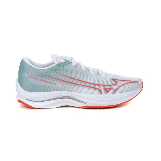 Mizuno Chaussures de Course Wave Rebellion Sonic 2 Blanches/cayenne pour Femmes 411454.001J<span> - </span>6.5 (Femmes)