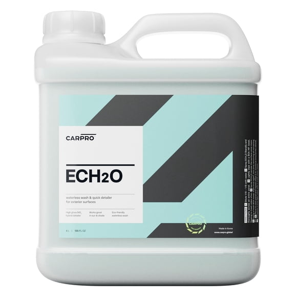 CARPRO ECH2O Waterless Wash, High Gloss Detail Spray, Rinse-Less Wash, and Clay Lubricant Concentrate - 4 Liter (135oz)