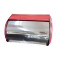 thumbnail image 2 of Tnarru Bread Bin with Roll Lid Metal Bread Box Rustic Multipurpose for Kitchen Counter Bread Keeper for Home Baked Goods Coffee Shop Pink, 2 of 8