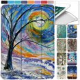 thumbnail image 1 of iPad Pro 10.5 2017 Inch Air 3 [ Air 3rd 2019 ] Generation A2152 A2123 A2153 MUUL2LL/A MUUK2LL/A MUUJ2LL/A Lightweight Smart Adjustable Stand Feature Printed Sleek design Flip Case - Color Emblem, 1 of 7