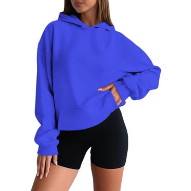 2025 Chandail à Capuchon Décontracté pour Femmes Chandails à Capuchon Athlétiques pour Femmes Chandail Molletonné Doux et Confortable Chandails à Capuchon Athlétiques pour Femmes Chandail à Capuchon pour Tous les Jours Loungewear de Base Léger