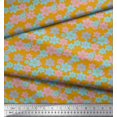 thumbnail image 2 of Soimoi Modal Satin Fabric Artistic Floral Print Sewing Fabric Yard 42 Inch Wide, 2 of 3