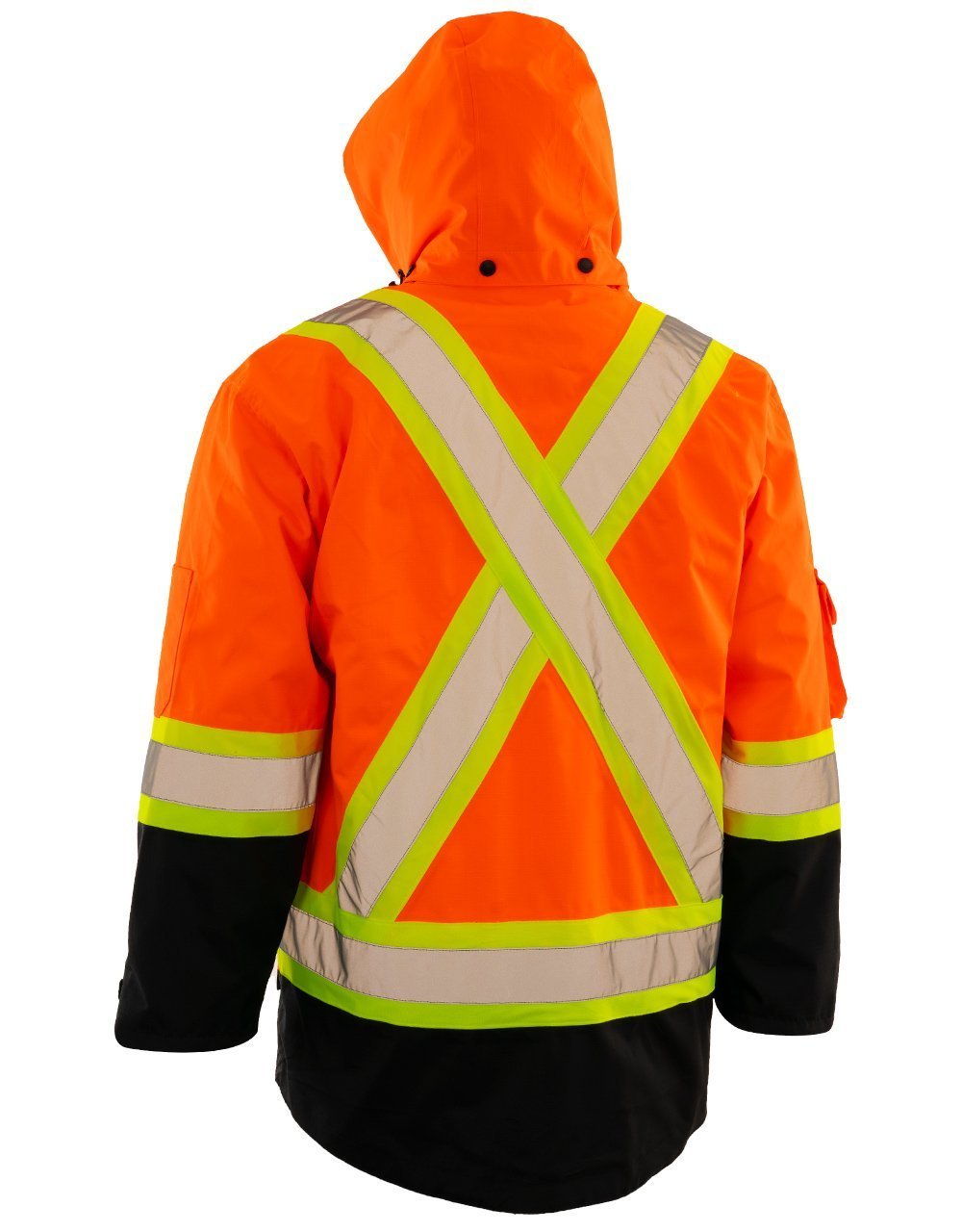 Forcefield 6-in-1 Hi Vis Winter Safety Parka with Removable Bomber Jacket