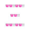thumbnail image 2 of Wweixi 2x Inline Skates Roller Brakes Block Non-Slip Safety Stopper Pink 34x36x45.5mm 5Set, 2 of 6