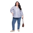 thumbnail image 2 of Lane Bryant Women's Plus 3/4 Sleeve Blouse, 2 of 6