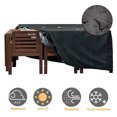 thumbnail image 1 of Housse de Table en Rotin Grande pour Mobilier de Patio Extérieur, Robuste et Imperméable, 1 of 8