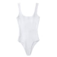 thumbnail image 5 of Timegard Justaucorps pour Femmes 1 Pce Col Carré Sans Manches Moulant Confortable Combinaisons une Pièce Couleur Unie Été Décontracté, 5 of 5